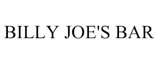 BILLY JOE'S BAR trademark