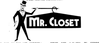 MR. CLOSET trademark