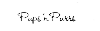 PUPS 'N PURRS trademark