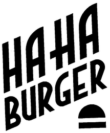 HA HA BURGER trademark