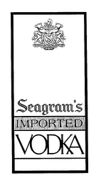 S SEAGRAM'S IMPORTED VODKA THE HOUSE OF SEAGRAM INTEGRITY TRADITION CRAFTSMANSHIP