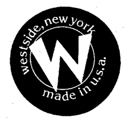 W WESTSIDE, NEW YORK MADE IN U.S.A.