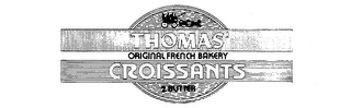 THOMAS' ORIGINAL FRENCH BAKERY CROISSANTS 2 BUTTER