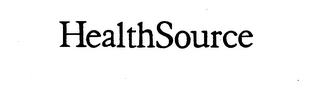 HEALTHSOURCE trademark