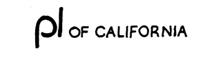 PL OF CALIFORNIA