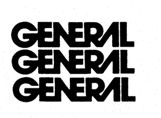 GENERAL GENERAL GENERAL trademark