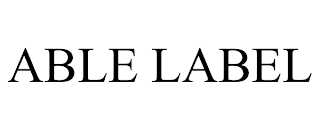 ABLE LABEL trademark