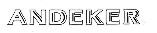 ANDEKER trademark