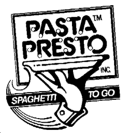 PASTA PRESTO INC. SPAGHETTI TO GO