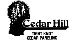 CEDAR HILL TIGHT KNOT CEDAR PANELING