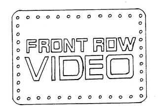FRONT ROW VIDEO trademark