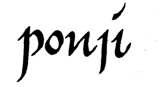 PONJI trademark