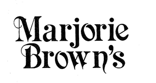 MARJORIE BROWN'S trademark