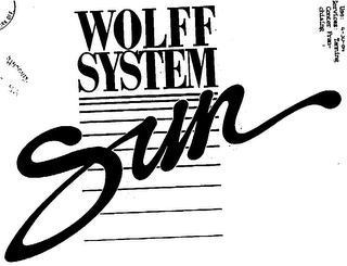 WOLFF SYSTEM SUN