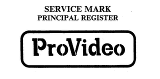 PROVIDEO trademark