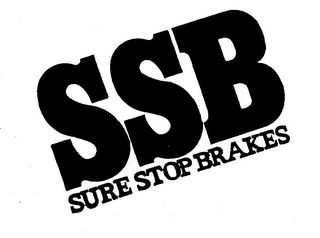SSB SURE STOP BRAKES trademark
