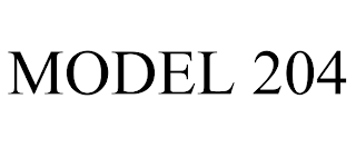 MODEL 204 trademark