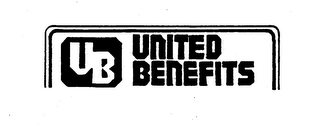UB UNITED BENEFITS trademark