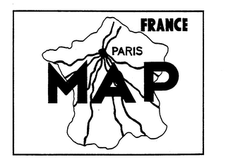 MAP PARIS FRANCE trademark