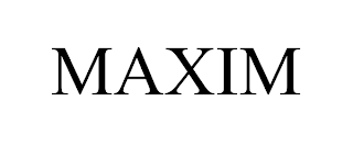 MAXIM trademark