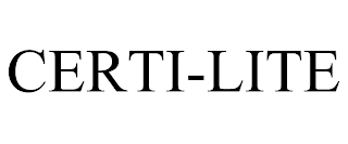 CERTI-LITE trademark