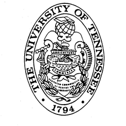 THE UNIVERSITY OF TENNESSEE 1794 AGRICULTURE COMMERCE VERITATEM COGNOSCETIS ET VERITAS VOS LIBERASIT