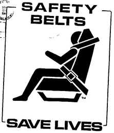 SAFETY BELTS SAVE LIVES