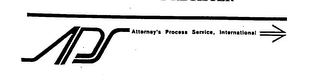 APS ATTORNEY'S PROCESS SERVICE, INTERNATIONAL trademark