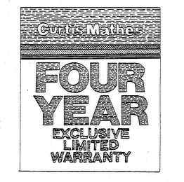 CURTIS MATHES FOUR YEAR EXCLUSIVE LIMITED WARRANTY