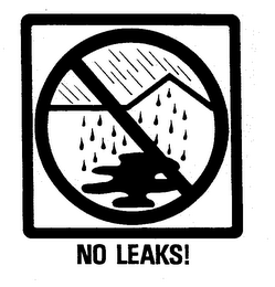 NO LEAKS! trademark