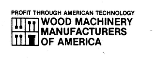 PROFIT THROUGH AMERICAN TECHNOLOGY WOOD MACHINERY MANUFACTURERS OF AMERICA