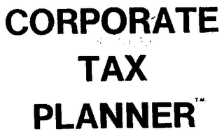 CORPORATE TAX PLANNER