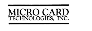 MICRO CARD TECHNOLOGIES, INC.