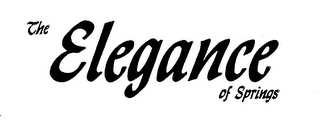 THE ELEGANCE OF SPRINGS trademark