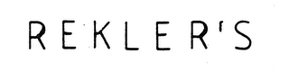REKLER'S trademark