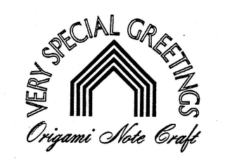 VERY SPECIAL GREETINGS ORIGAMI NOTE CRAFT