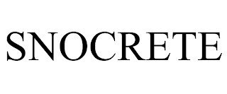 SNOCRETE trademark