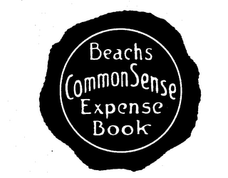 BEACH'S COMMON SENSE EXPENSE BOOK trademark
