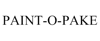 PAINT-O-PAKE trademark