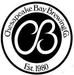 CHESAPEAKE BAY BREWING CO. EST. 1980 CB