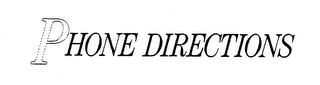 PHONE DIRECTIONS trademark