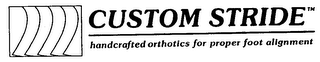 CUSTOM STRIDE HANDCRAFTED ORTHOTICS FOR PROPER FOOT ALIGNMENT