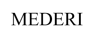 MEDERI trademark