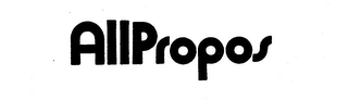 ALLPROPOS trademark