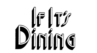 IF IT'S DINING trademark