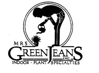 MRS. GREENJEANS INC. INDOOR PLANT SPECIA