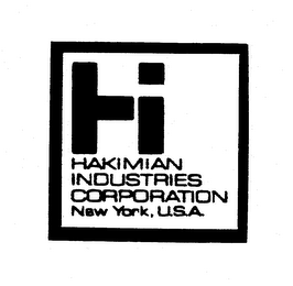 HI HAKIMIAN INDUSTRIES CORPORATION NEW YORK, USA