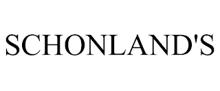 SCHONLAND'S trademark