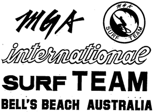 MGA INTERNATIONAL SURF TEAM BELL'S BEACH AUSTRALIA