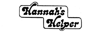 HANNAH'S HELPER trademark